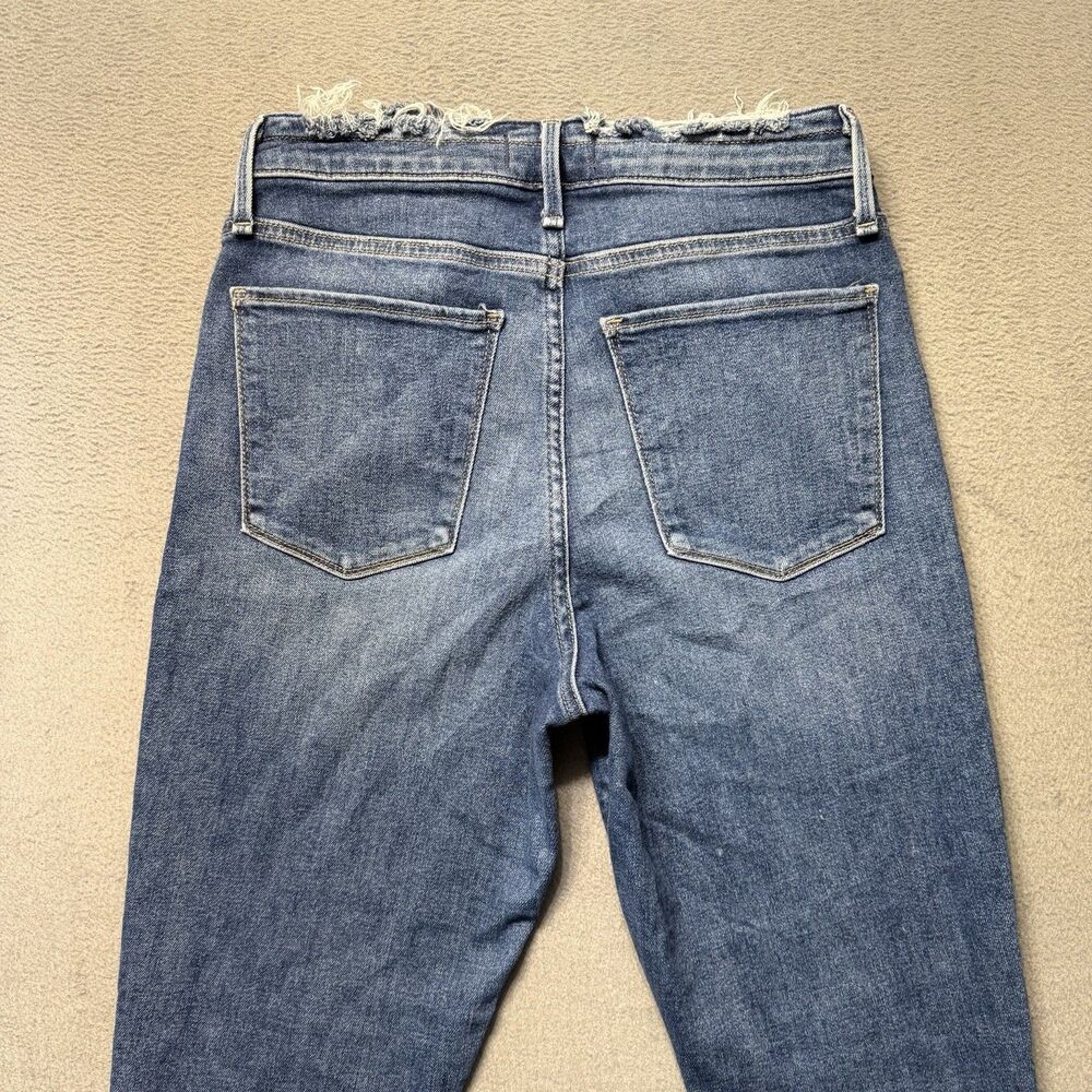 Abercrombie & Fitch Womens 6/28 Simone High Rise Ankle Distressed Blue Jeans - Picture 4 of 10